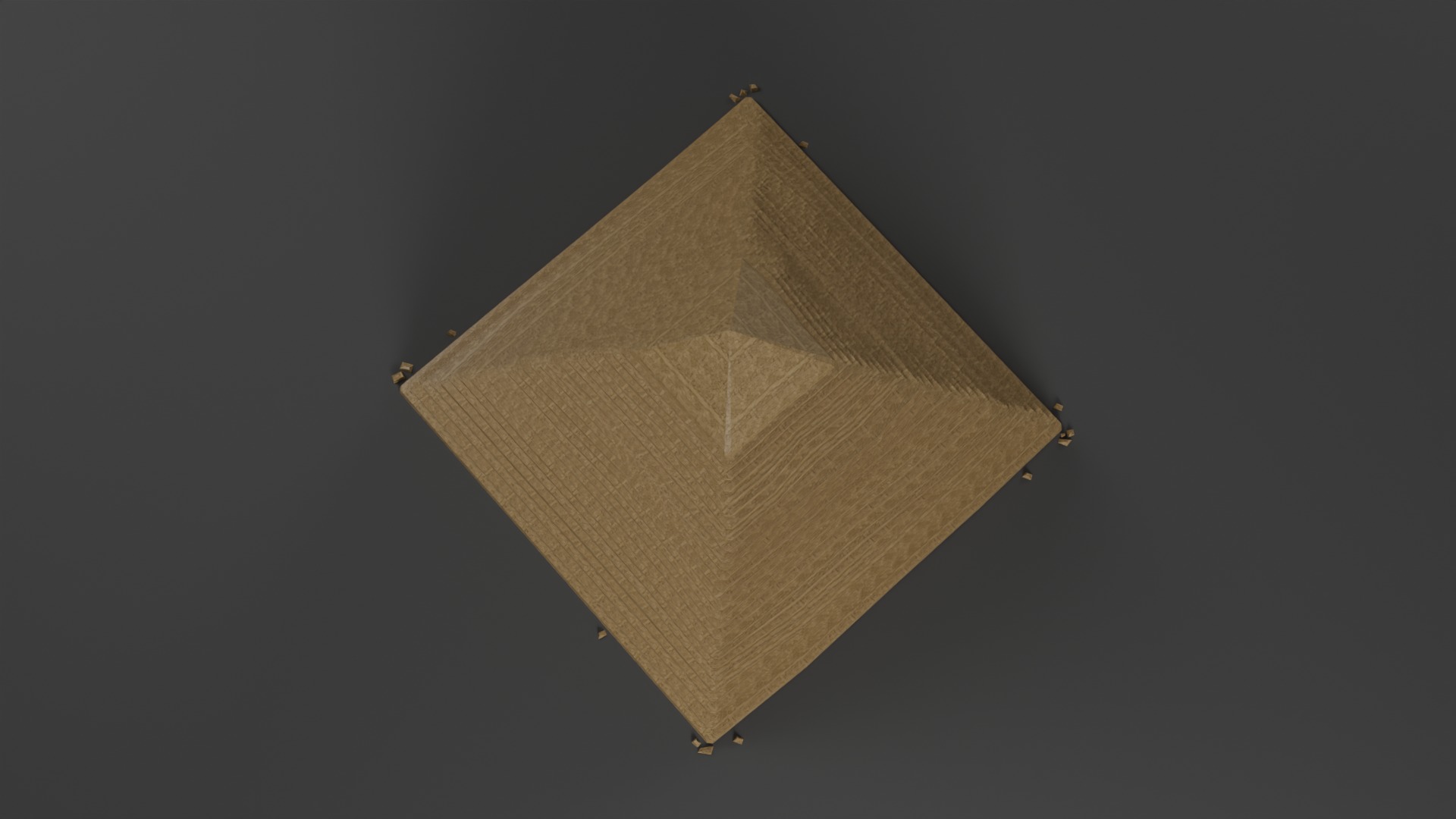 Low Poly Pyramid Low-poly 3D model_4