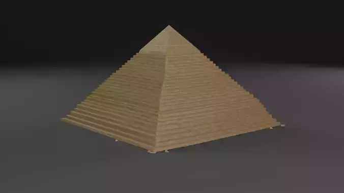 Low Poly Pyramid Low-poly 3D model