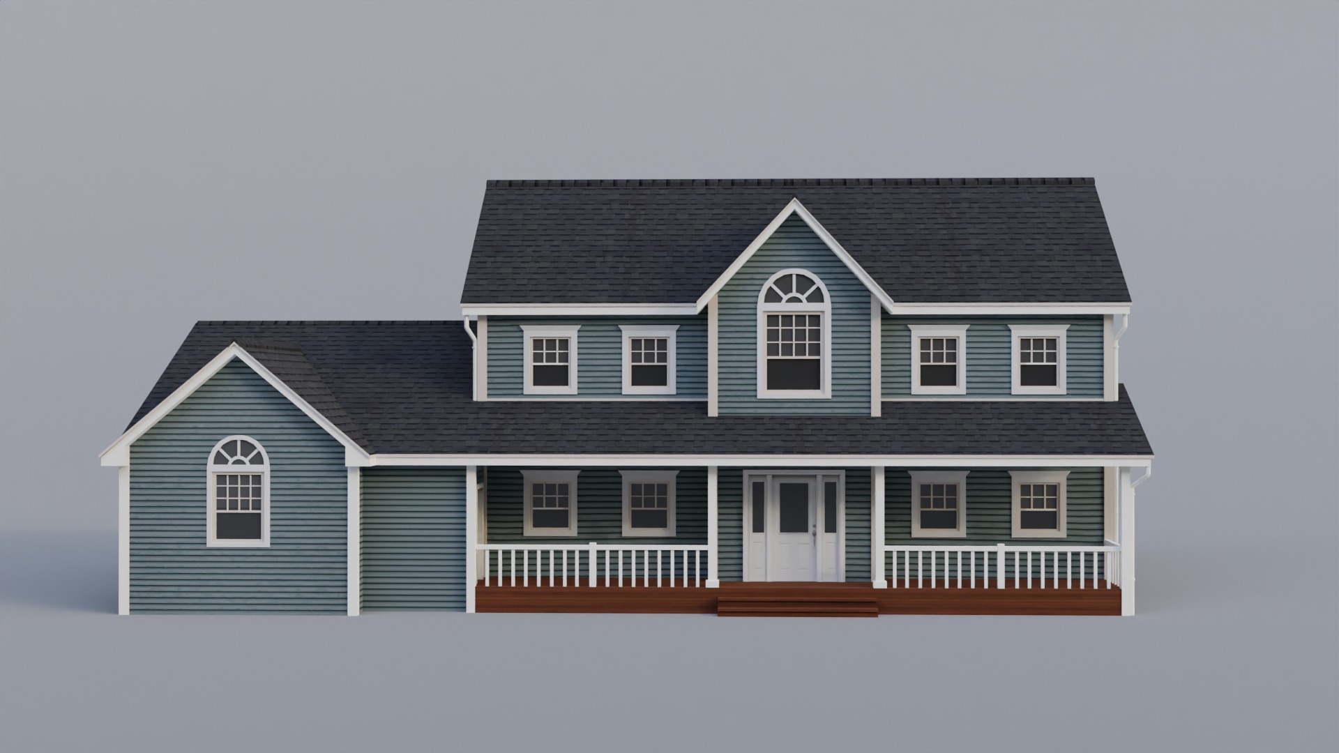 Low Poly house 17 Low-poly 3D model_1