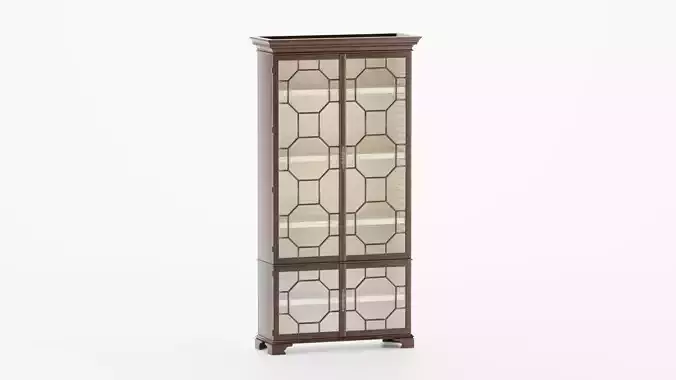 BAKER Chinese Chippendale Display Cabinet