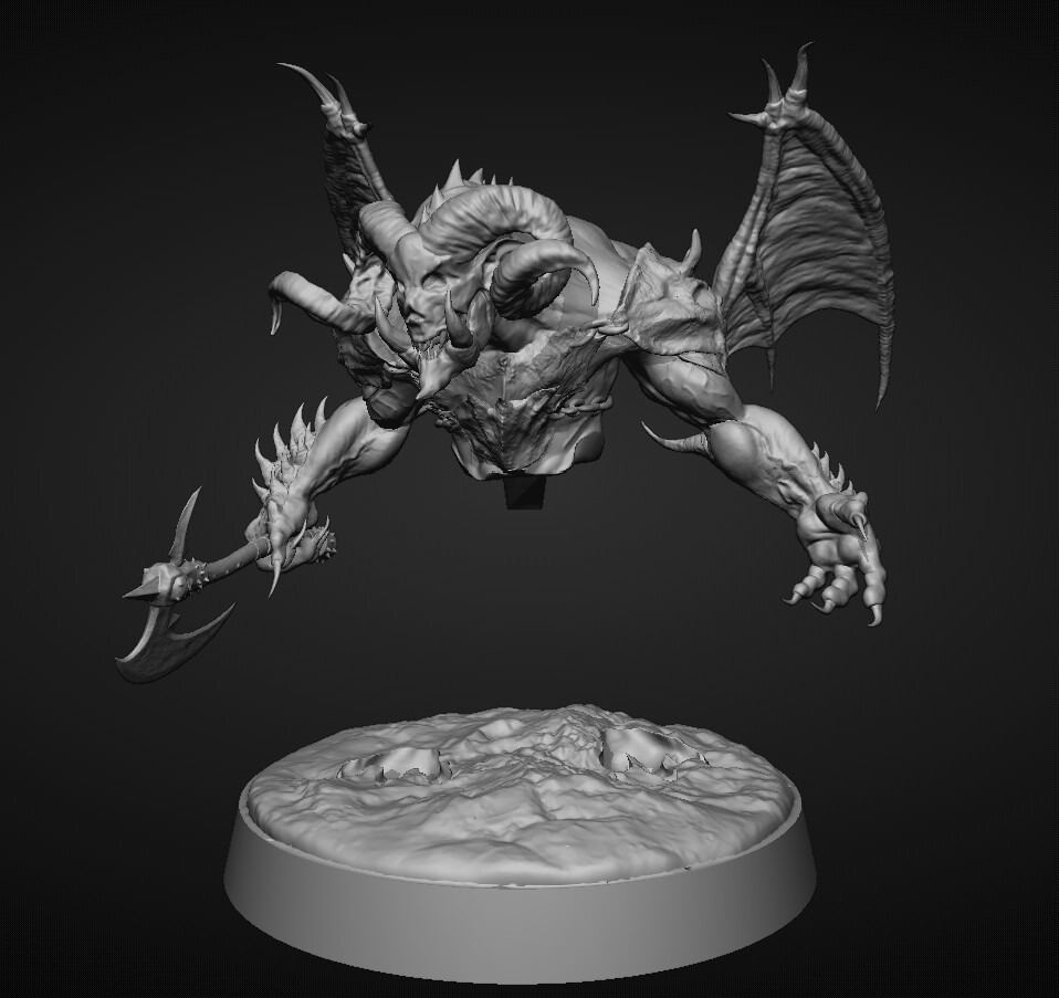 Demon1 3D print model_4