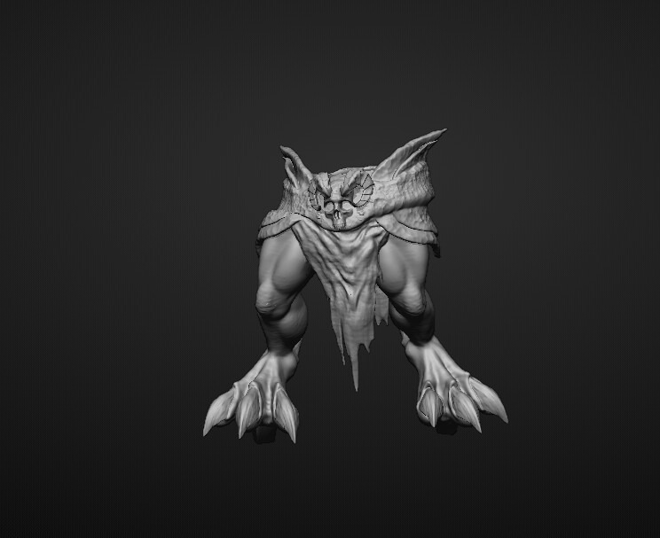 Demon1 3D print model_5