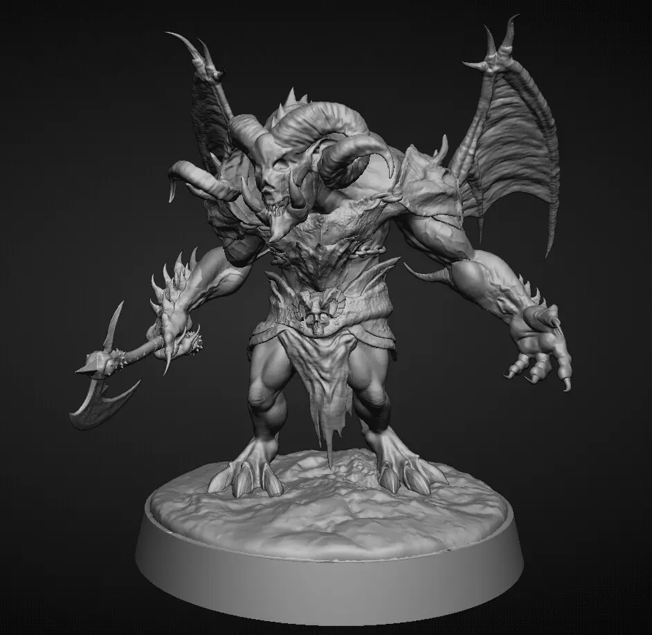 Demon1 3D print model_0