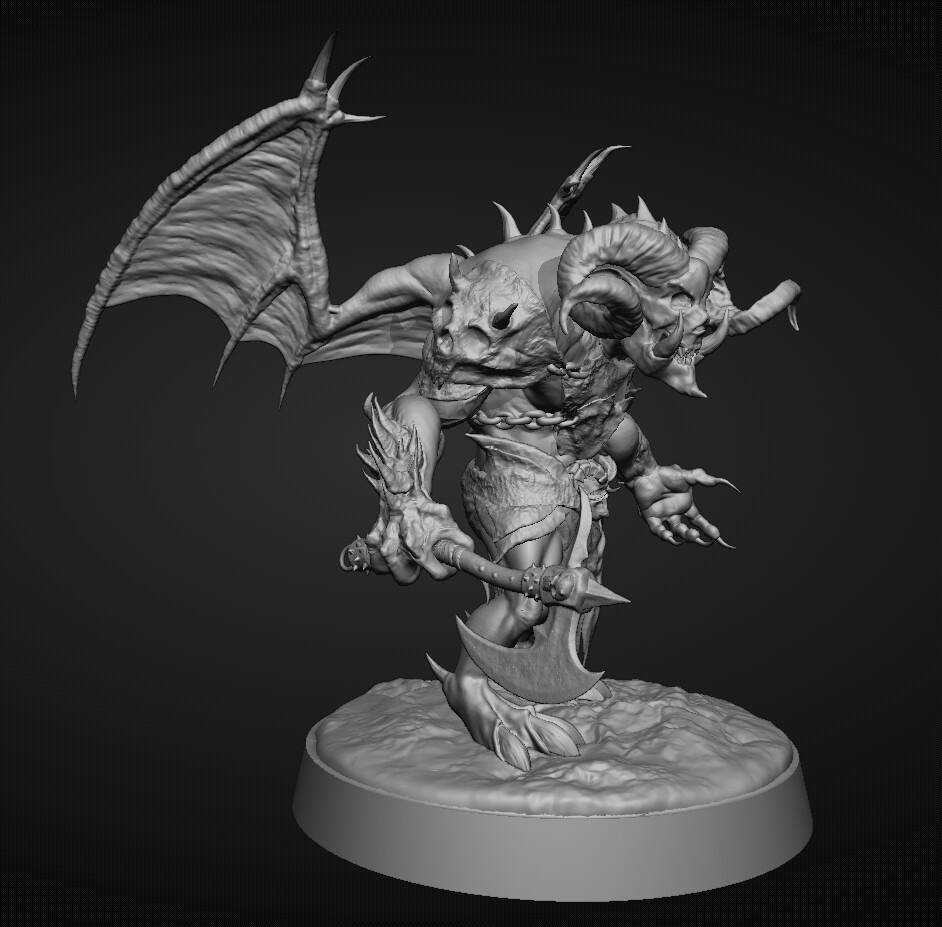 Demon1 3D print model_2