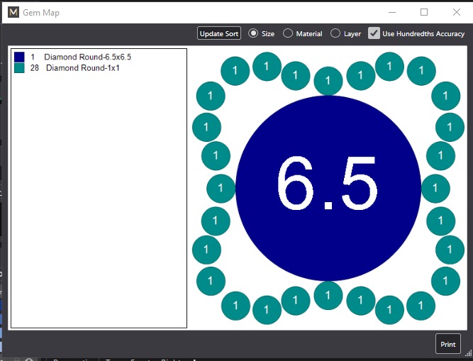 Ring Flower 17mm 3D print model_9