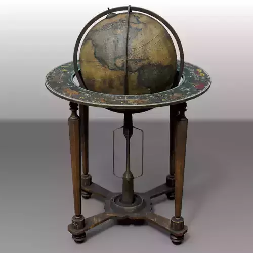 Medieval Time Globe 3D