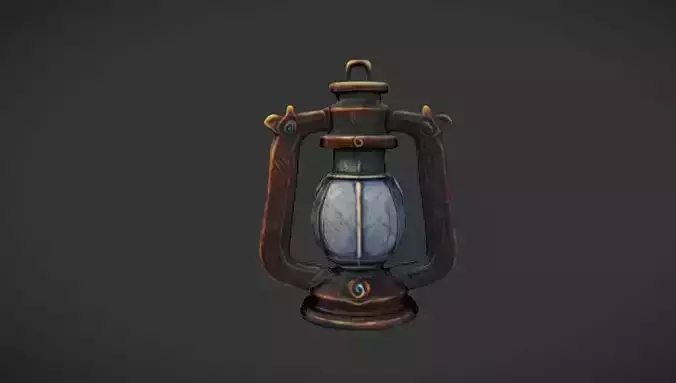 Rustic Lantern 3D Game Ready Model
