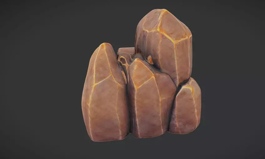Rocky Summit 3D Game Ready Model 3D model_0