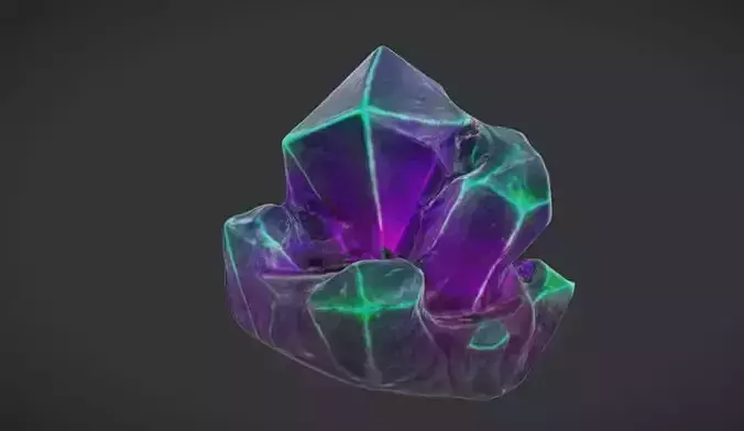Mystic Gemstone 3D Game Ready model with Texture