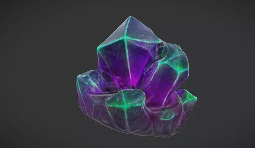 Mystic Gemstone 3D Game Ready model with Texture 3D model_0