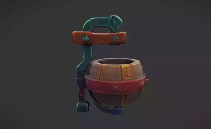Mystic Cauldron Game Ready 3D Model