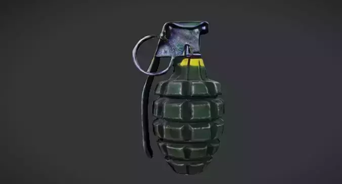 Grenade Alone 3D Game Ready Model 3D model