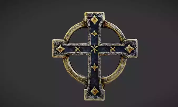 Celtic Cross Serenity 3D Game Ready Model