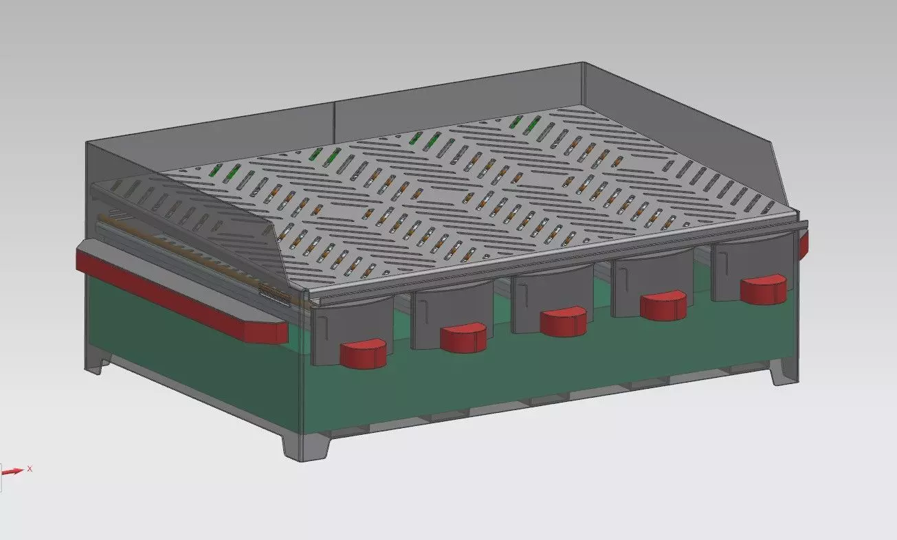 smokeless barbecue 3D model_0