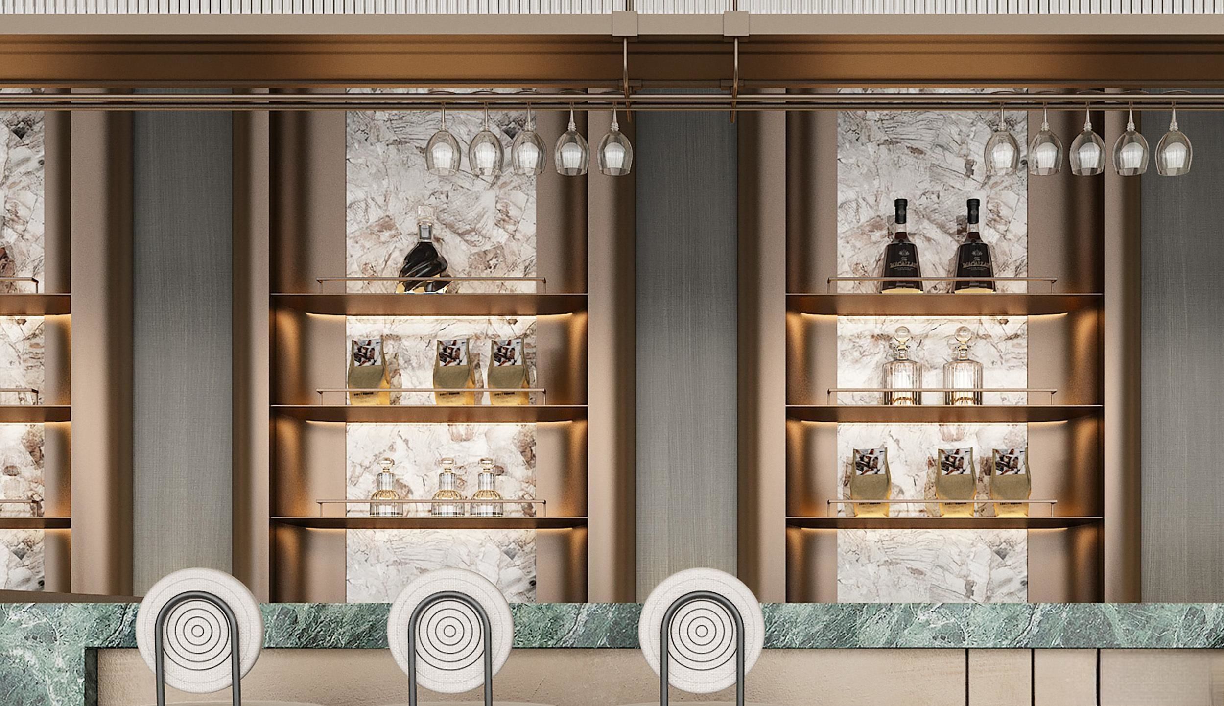 coffee bar 3D model_1