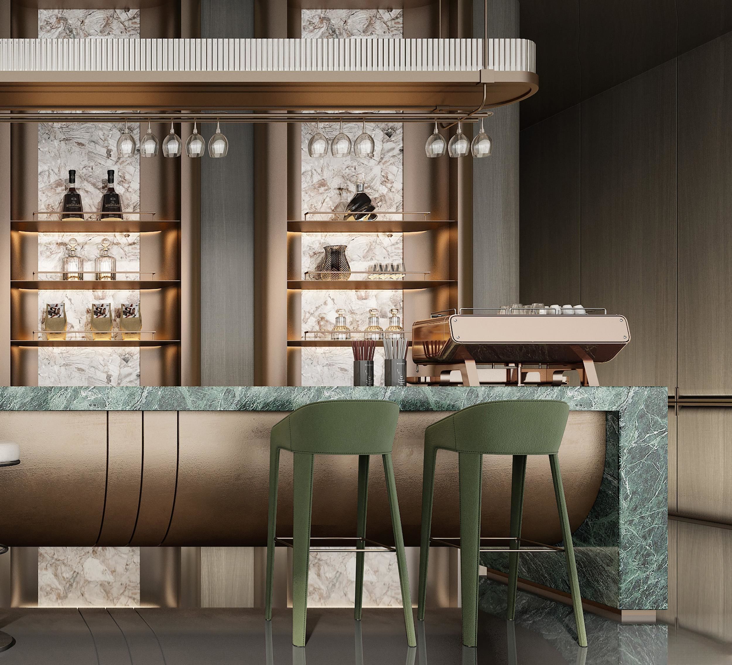 coffee bar 3D model_2