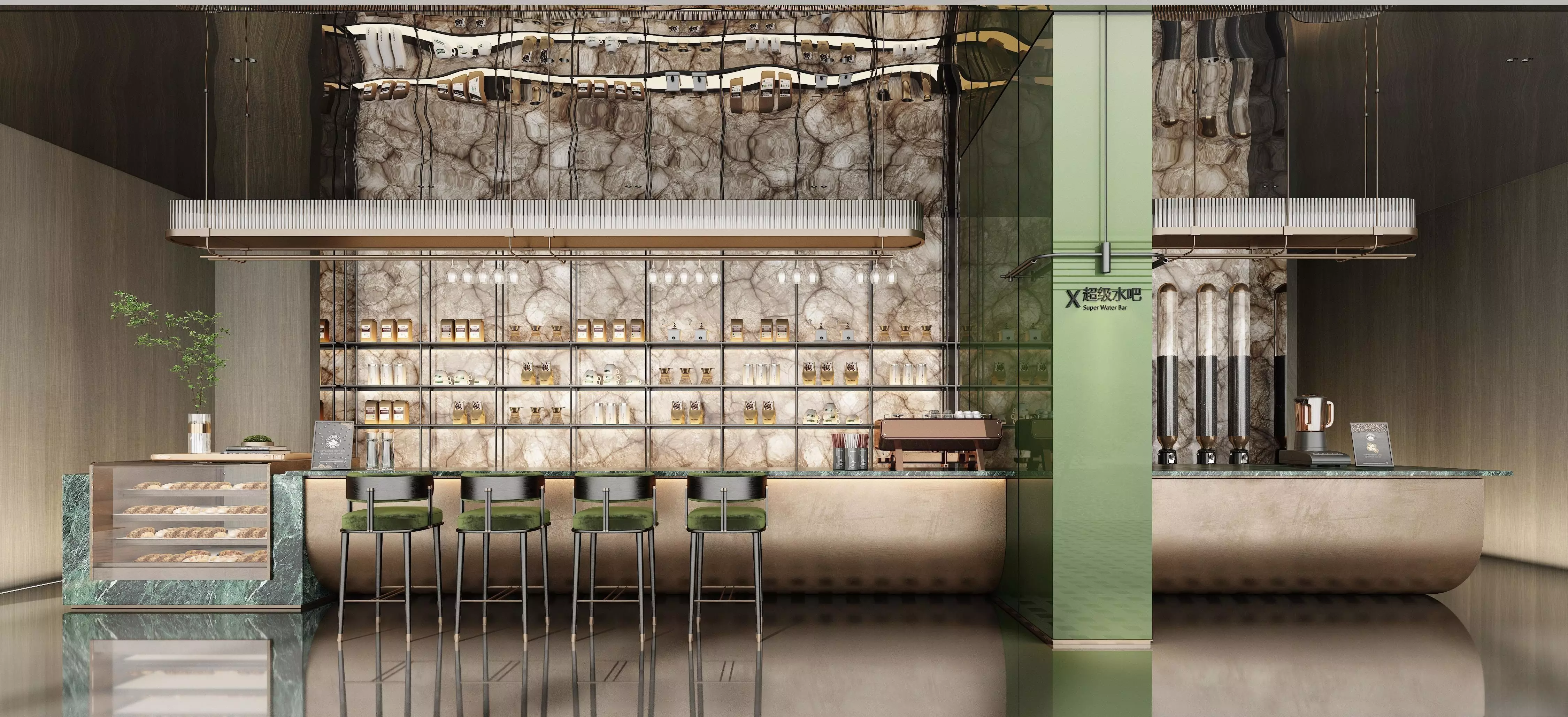 coffee bar 3D model_0