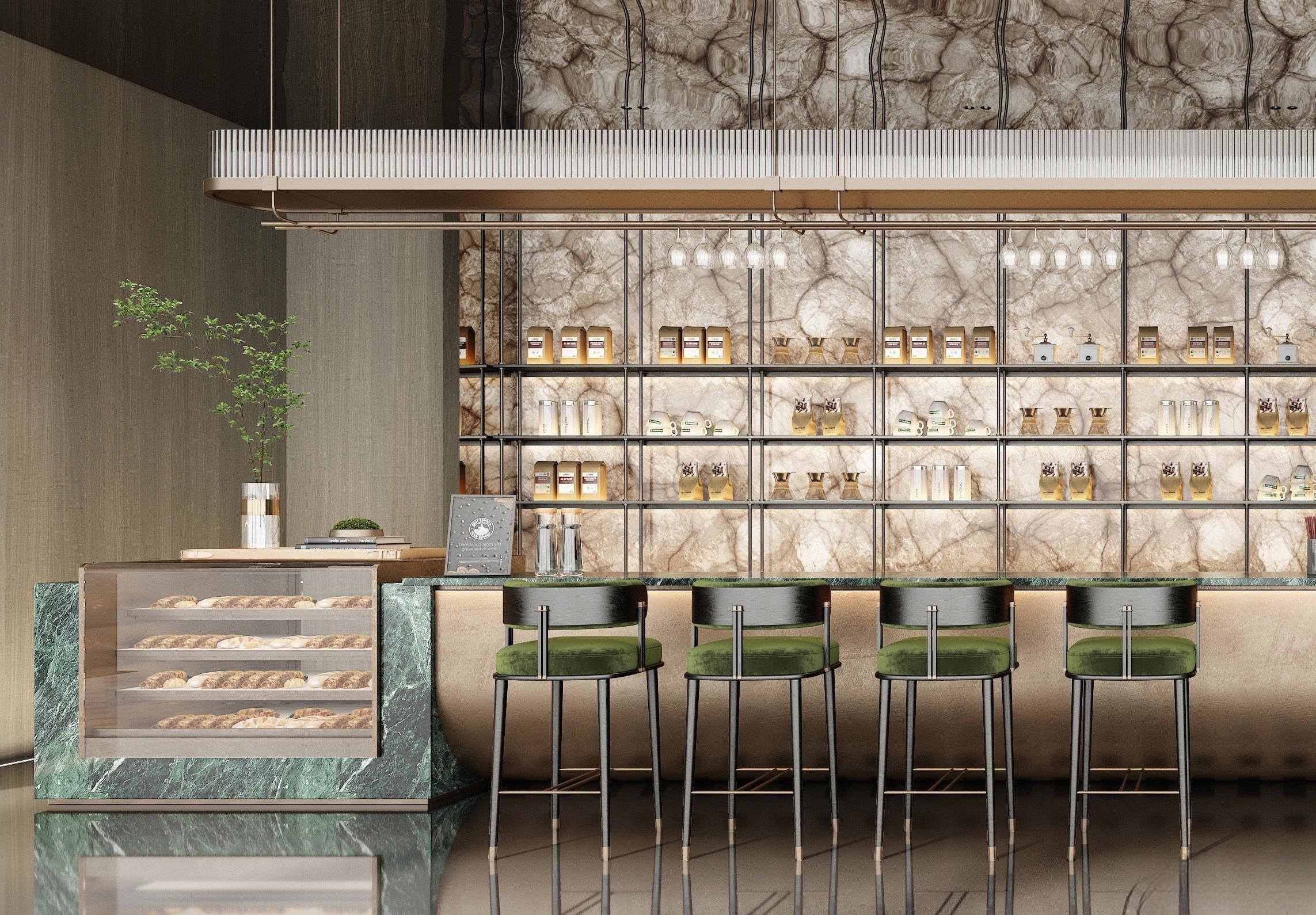 coffee bar 3D model_3