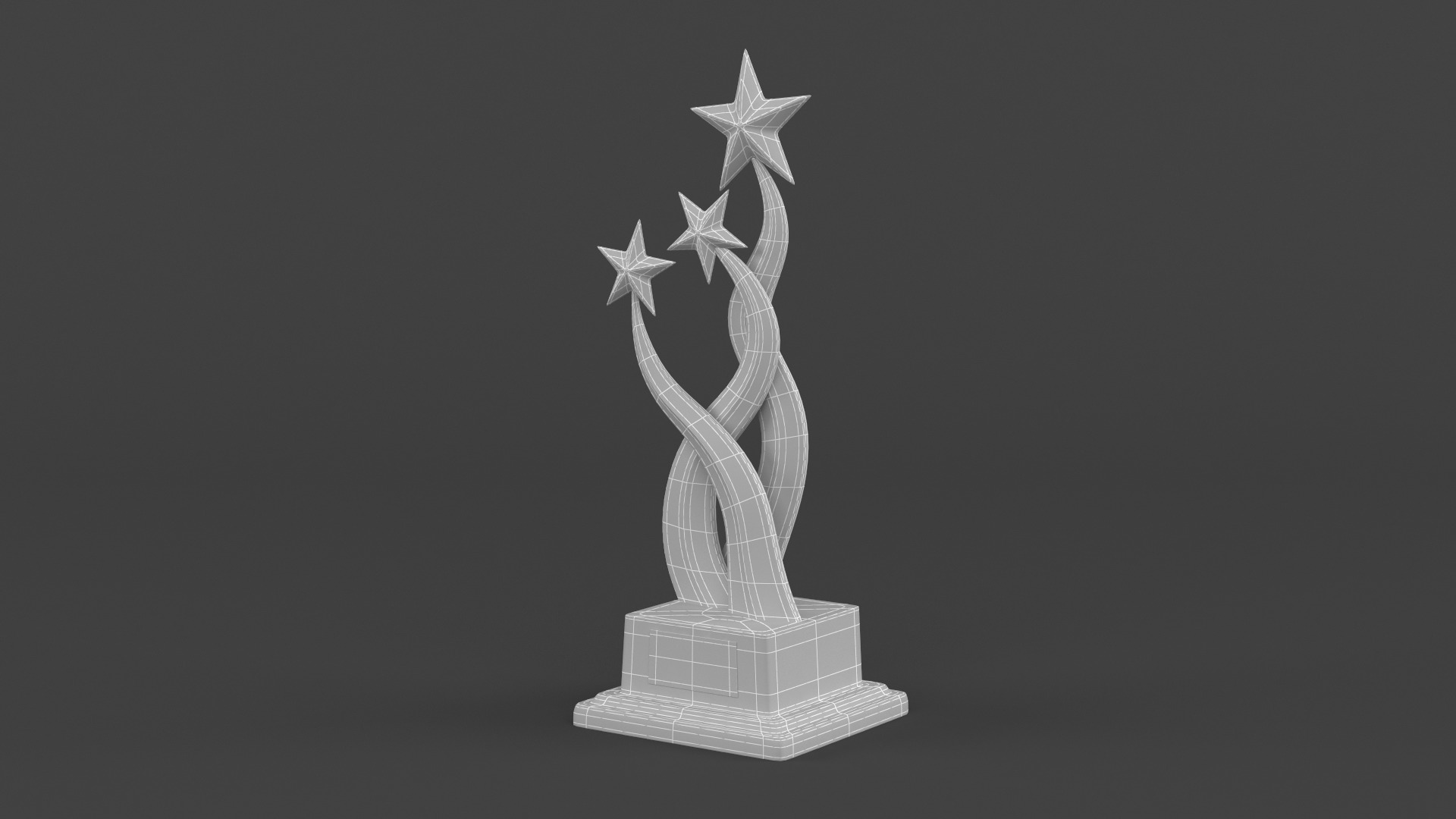 Gold Trophy Cup 3D model_13