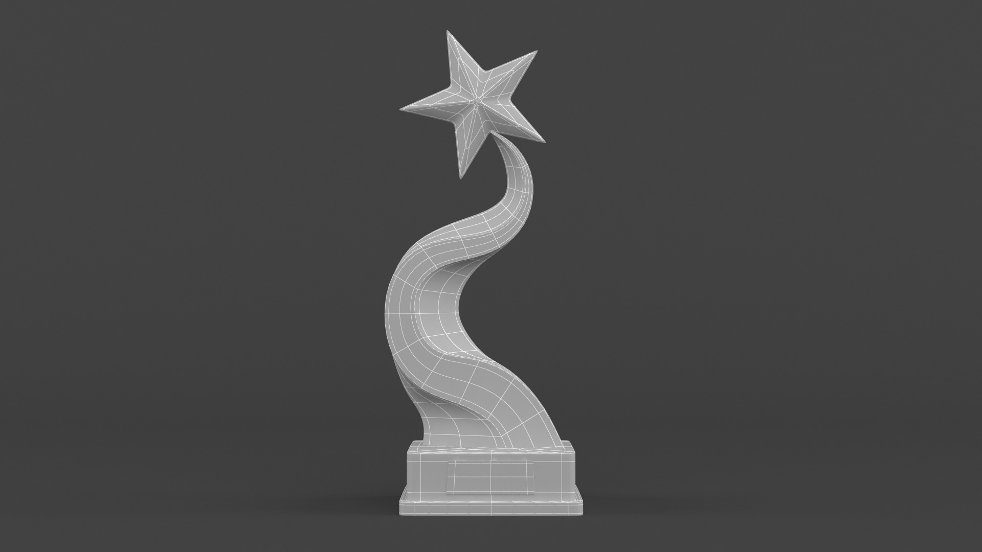 Gold Trophy Cup 3D model_8