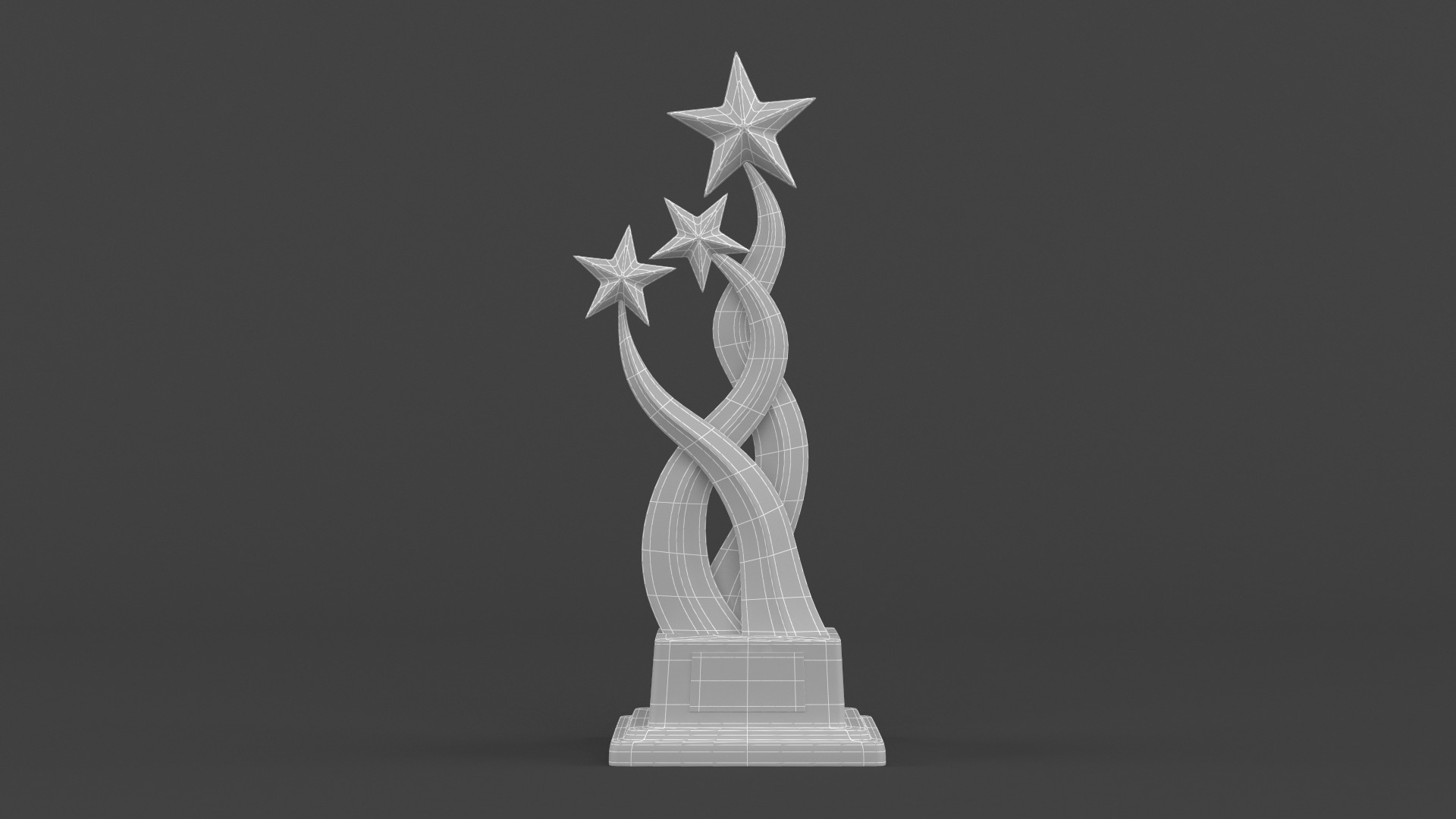 Gold Trophy Cup 3D model_12