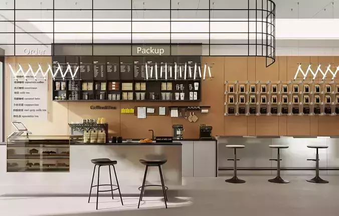 coffee shop  interior    