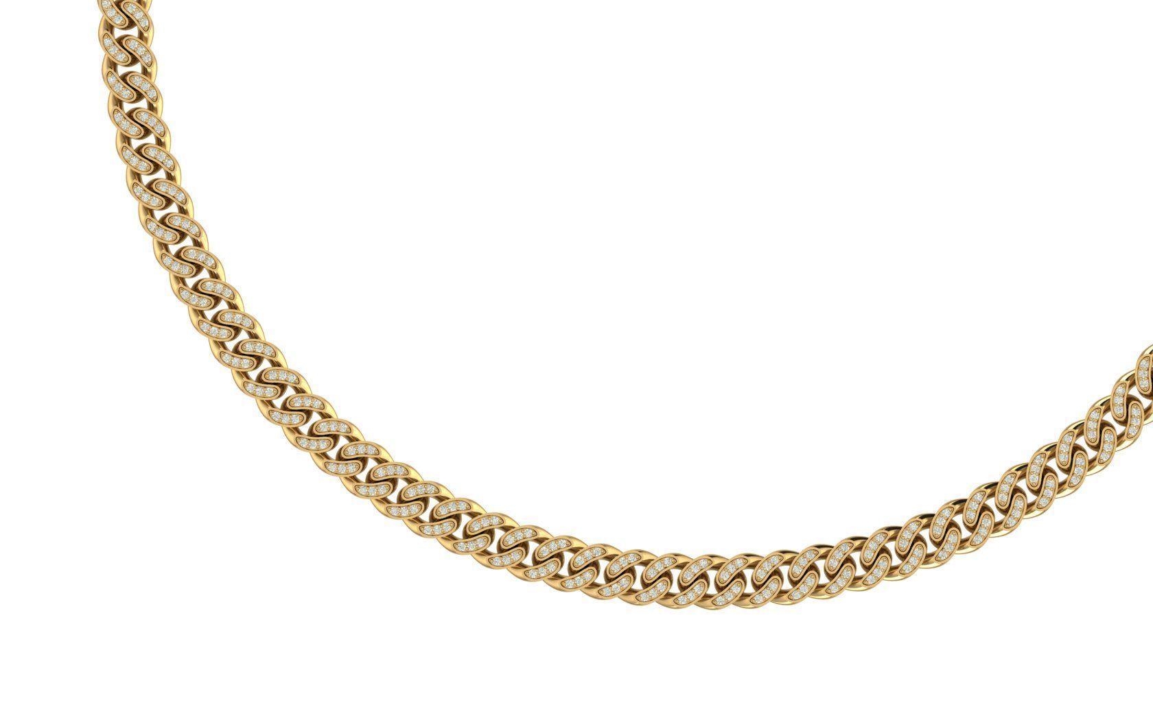 8 MM CUBAN LINK CHAIN FOR BRACELET OR NECKLACE 3D print model_1