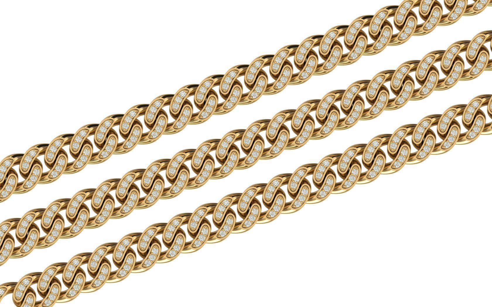 8 MM CUBAN LINK CHAIN FOR BRACELET OR NECKLACE 3D print model_2