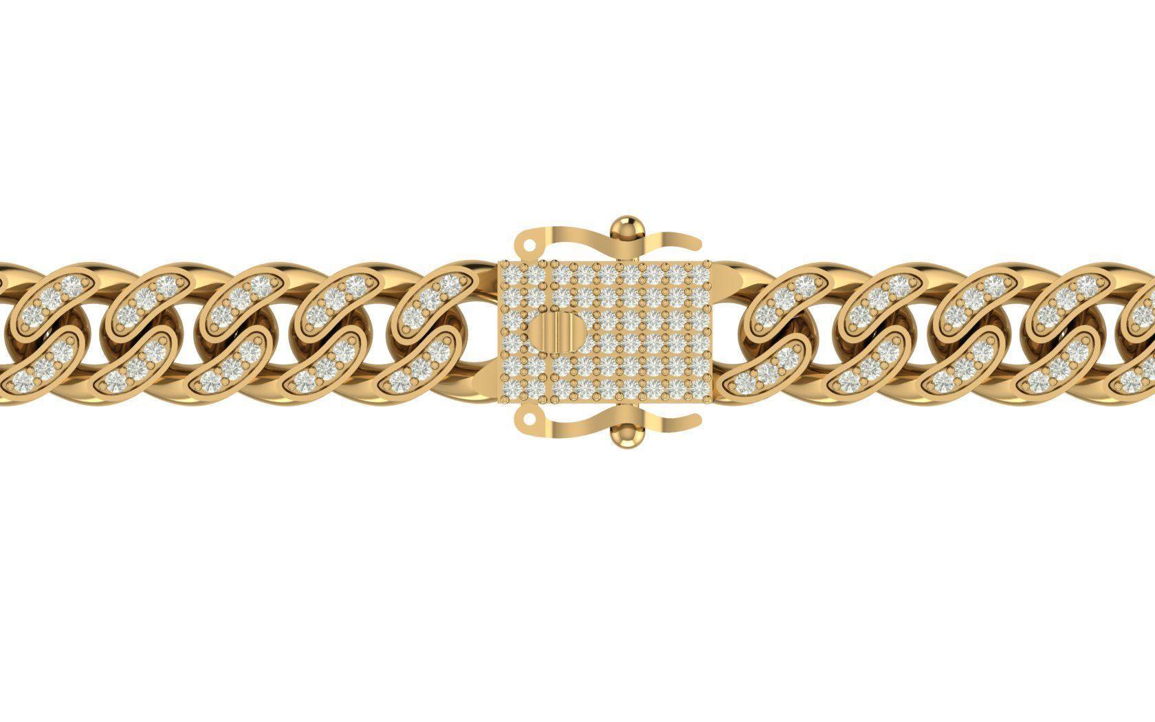 8 MM CUBAN LINK CHAIN FOR BRACELET OR NECKLACE 3D print model_3