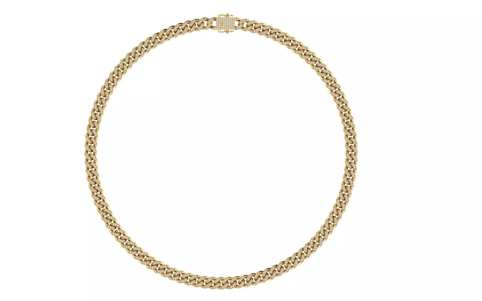 8 MM CUBAN LINK CHAIN FOR BRACELET OR NECKLACE 3D print model_0