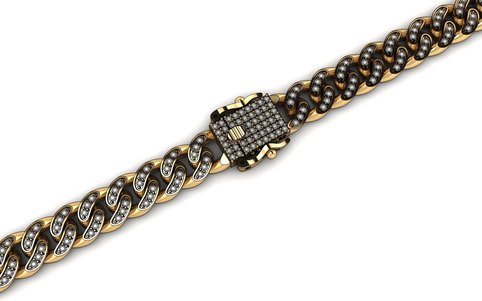 8 MM CUBAN LINK CHAIN FOR BRACELET OR NECKLACE 3D print model_4