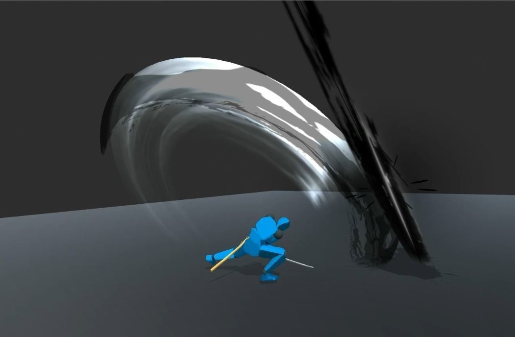 Unity Game VFX - Ink Sword Slash 3D model_3