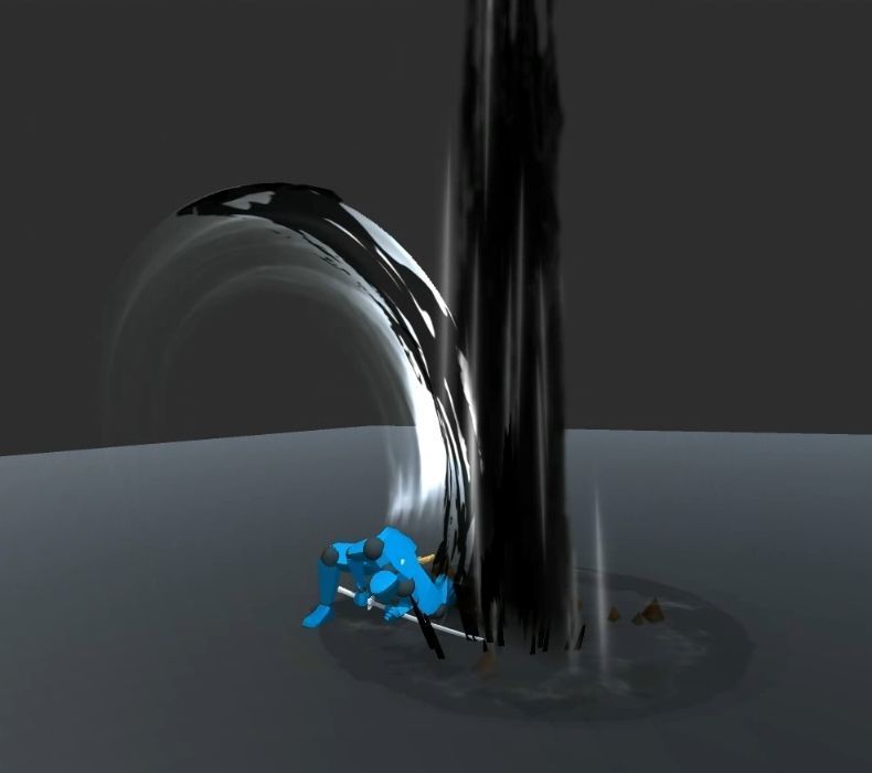 Unity Game VFX - Ink Sword Slash 3D model_5