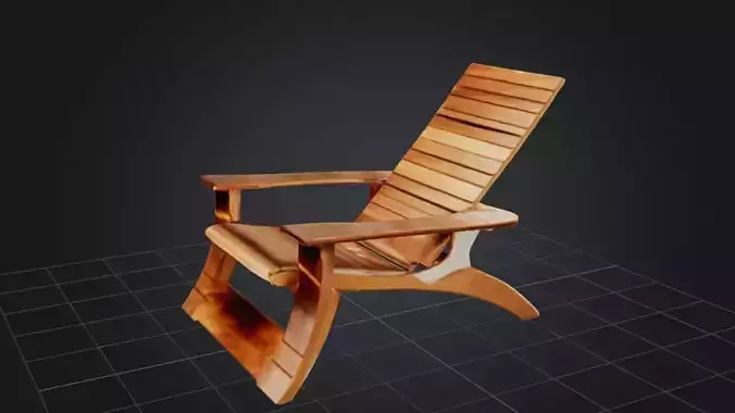 Stylized Wooden Chair