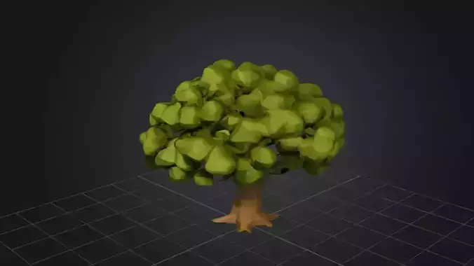 Oak Stylized Tree 3D Game Ready Model