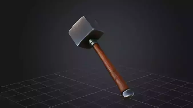 Hammer 3D Game Ready Model