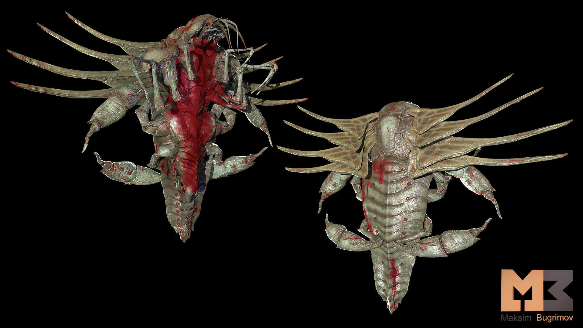 Sci-Fi Experimental Low-poly 3D model_4