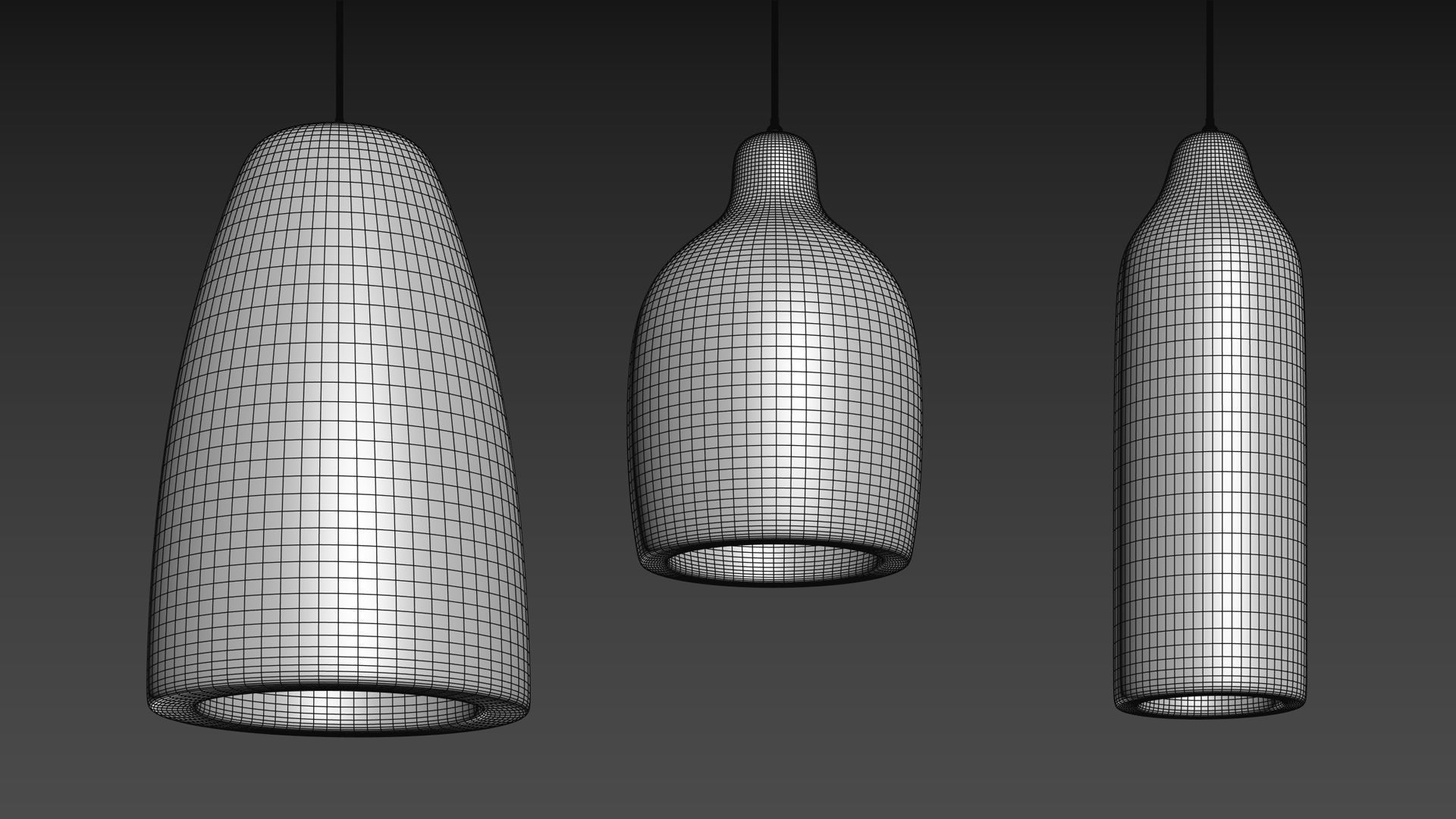 Japanese Style Wabi-sabi Pendant Light by DLSixYi 3D model_5