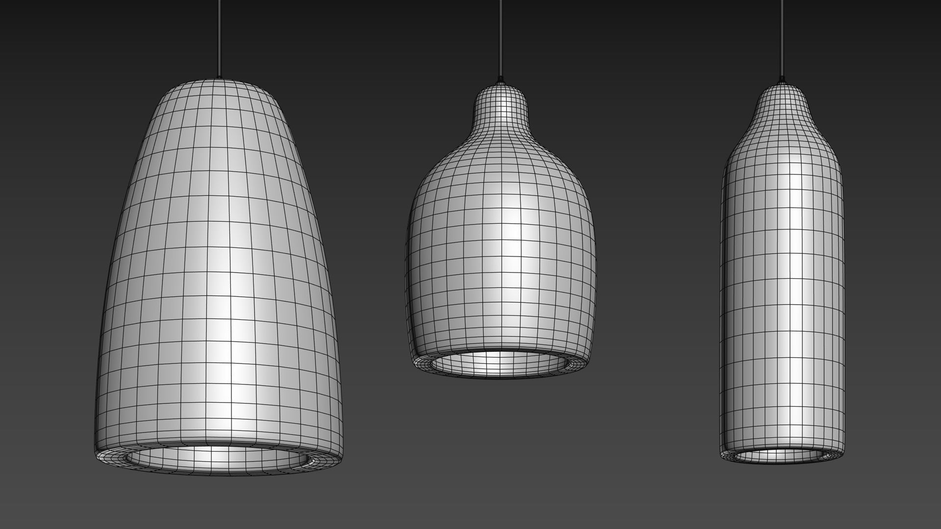 Japanese Style Wabi-sabi Pendant Light by DLSixYi 3D model_4