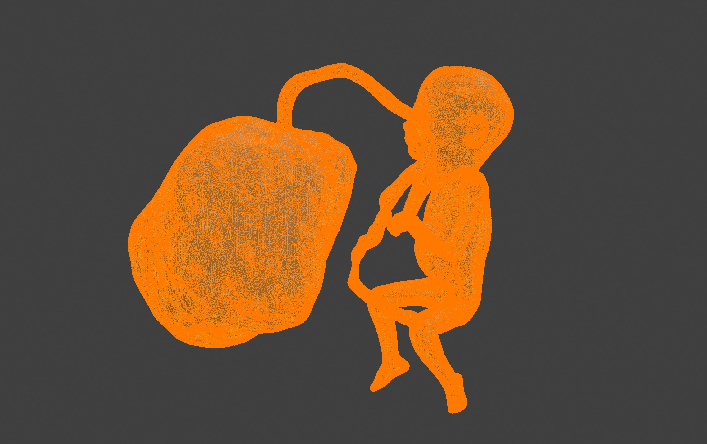 3D Model of Lifeform Human Fetus Replica - 5 Month Female 3D print model_10