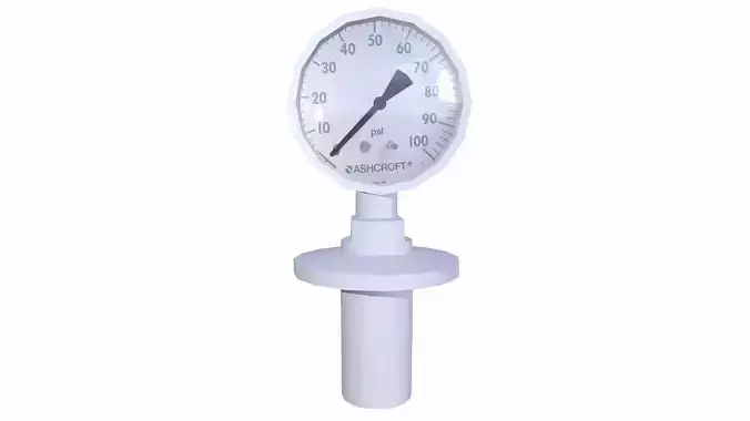 Dial Gauge Low-poly 3D model