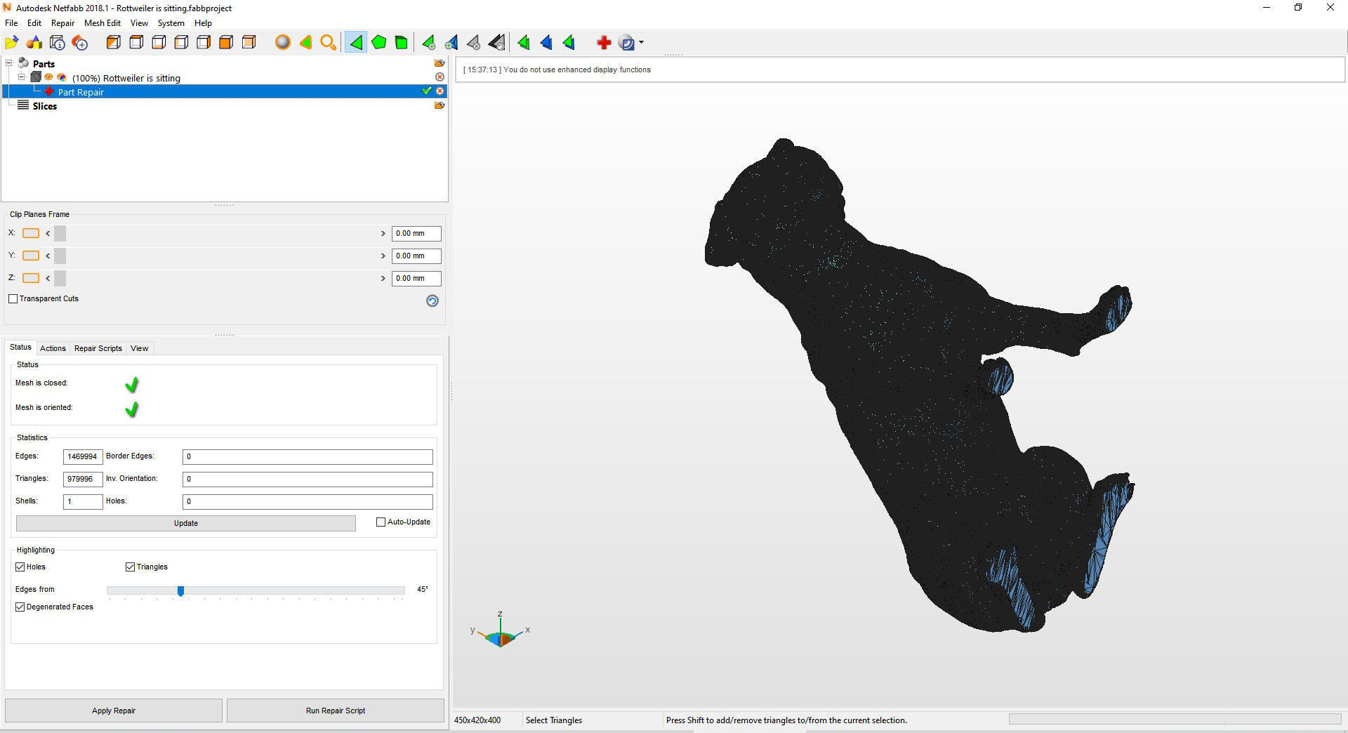 Rottweiler is sitting 3D print model_9