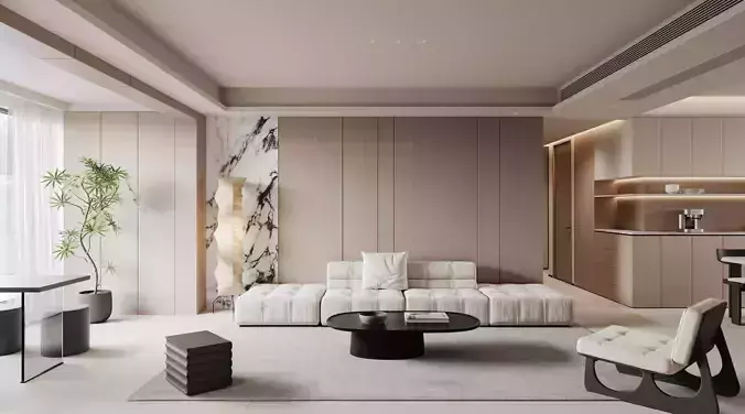 apartment interior scenes      3D model