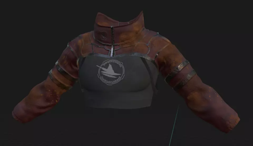 Bolero and Tube Top for female character Free low-poly 3D model
