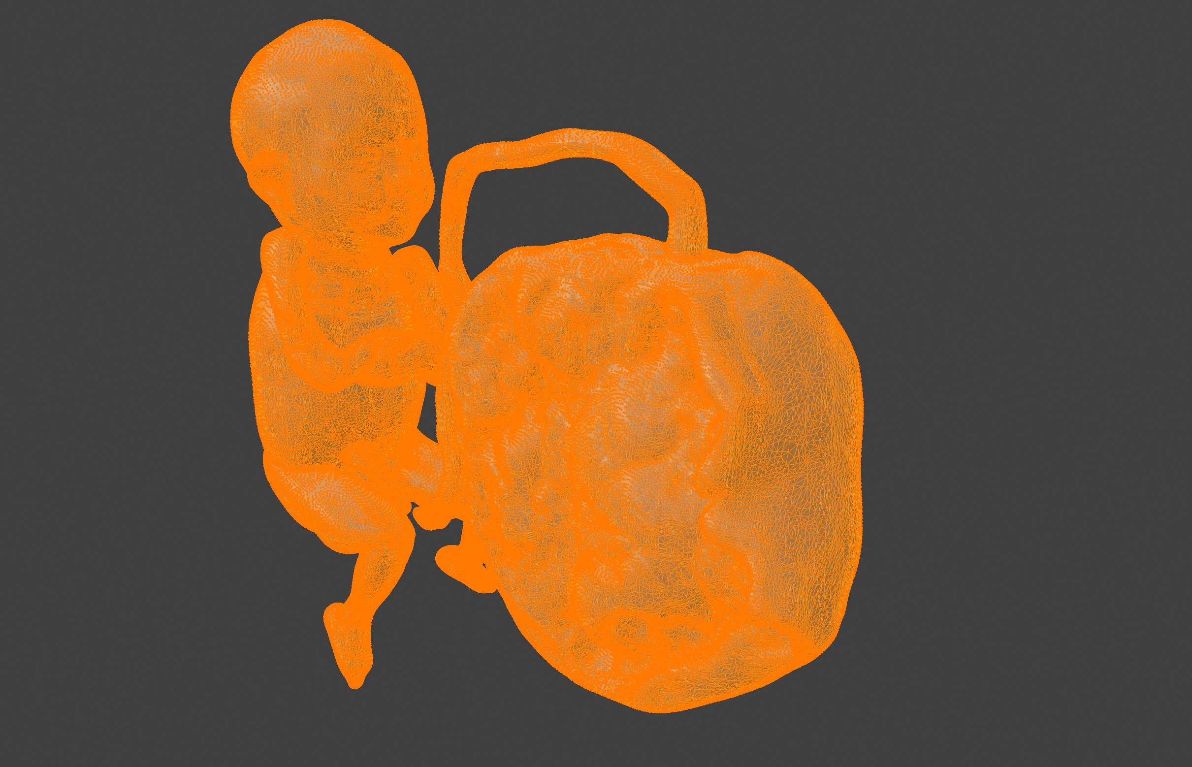 3D Model of Lifeform Human Fetus Replica - 5 Month Male 3D print model_2