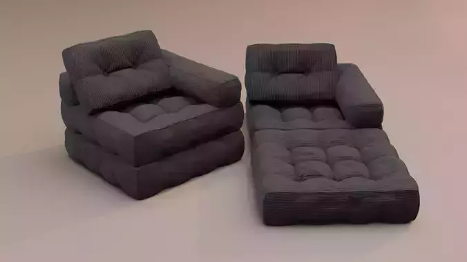 Black Foldable Sofa Bed