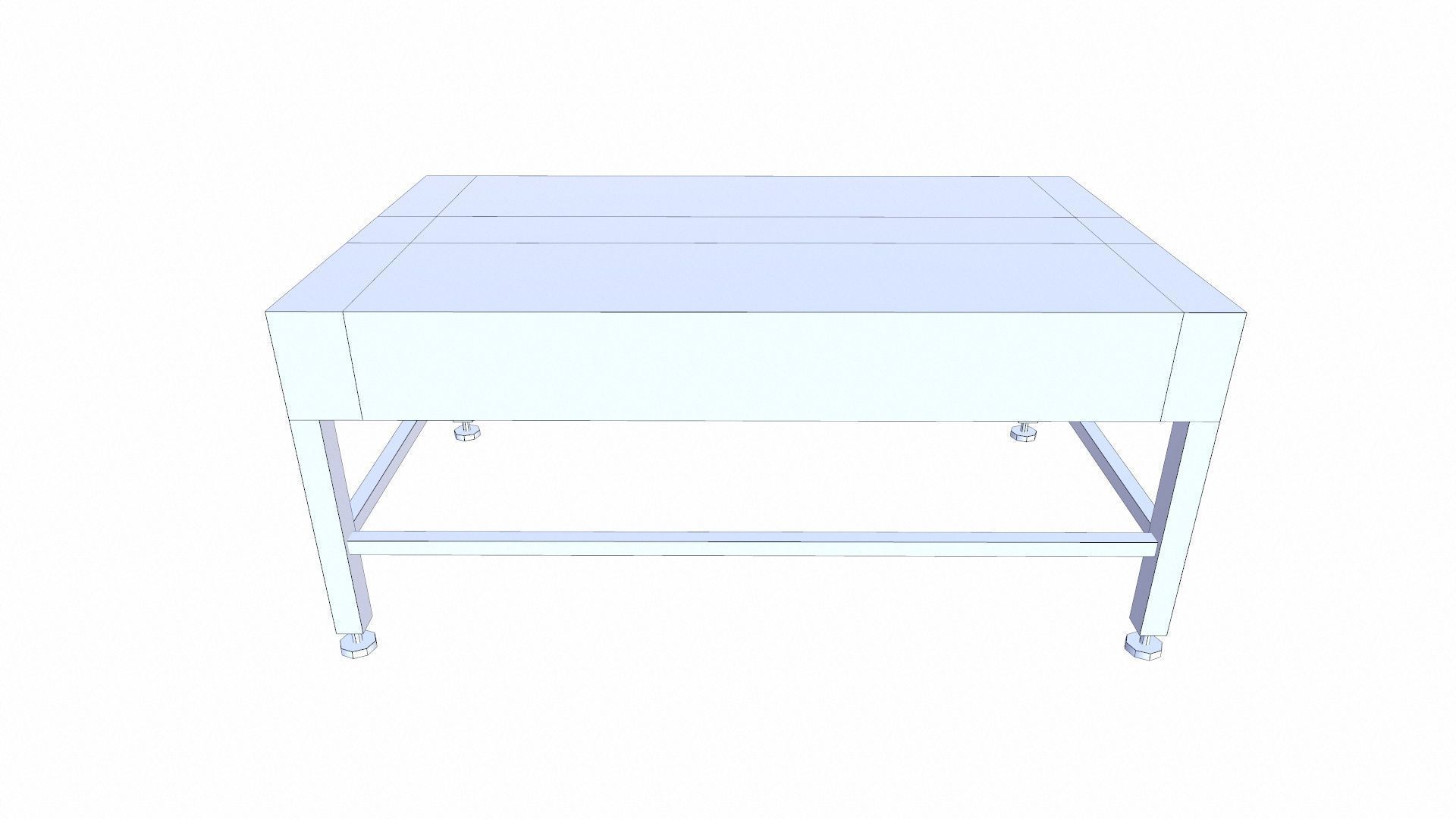 Table Low-poly 3D model_8