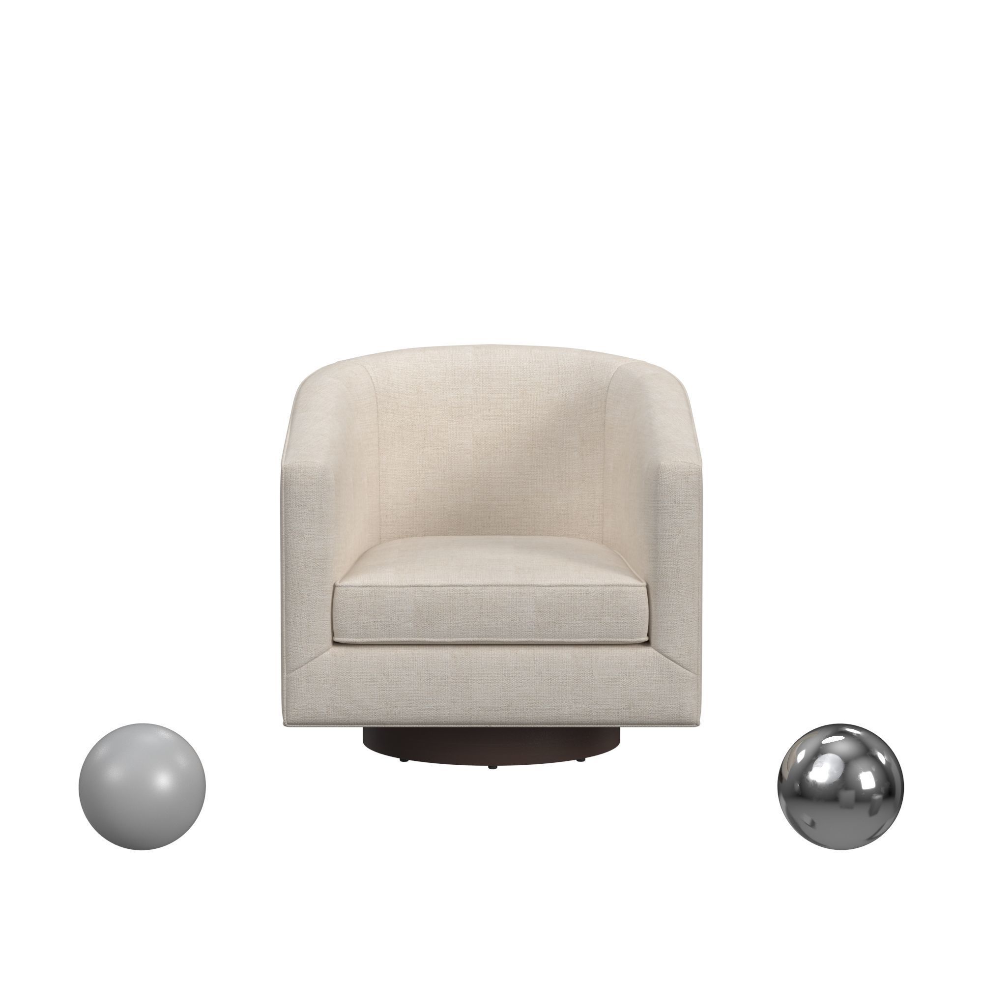 Bianca Swivel Chair 3D model_1