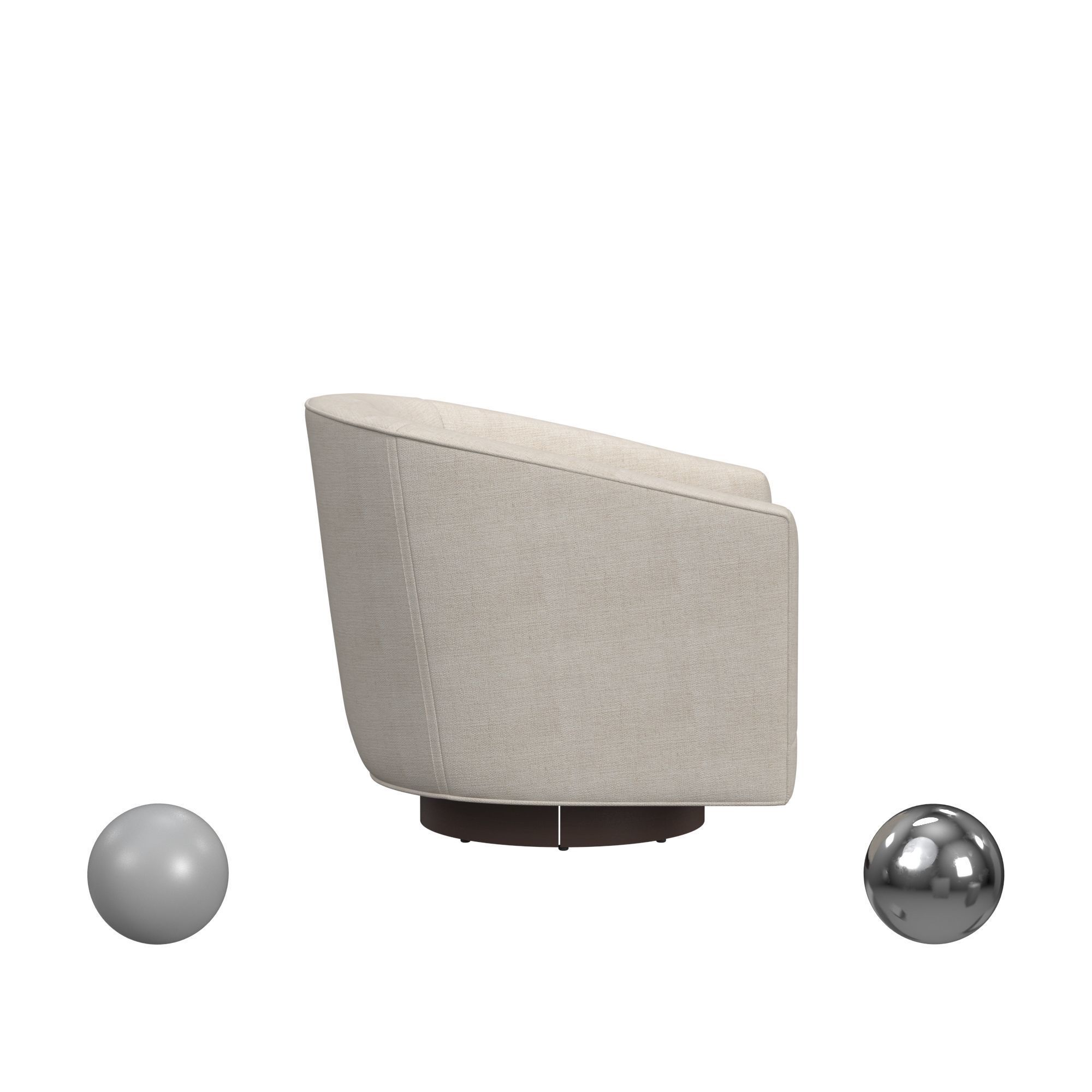 Bianca Swivel Chair 3D model_2
