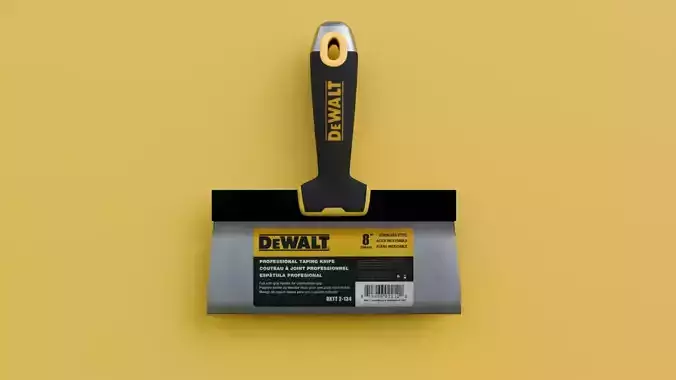 Dewalt drywall knife tool 8inch Low-poly 3D model